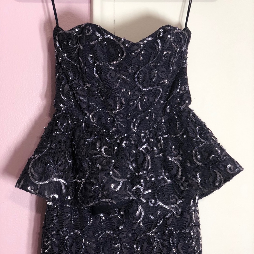 Alice & Olivia Peplum and Sequin Dress